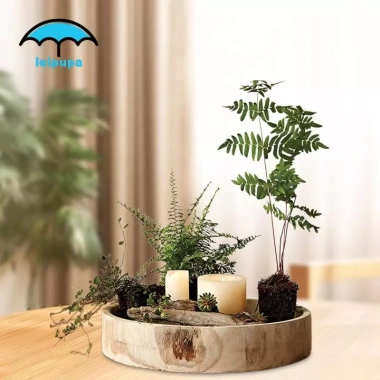 Khay Gỗ Tròn Trung Tâm Trang Trại - Khay Trà Sang Trọng cho Nhà Bếp & Ottoman, Giá ưu đãi 321.200₫