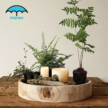 Khay Gỗ Tròn Trung Tâm Trang Trại - Khay Trà Sang Trọng cho Nhà Bếp & Ottoman, Giá ưu đãi 321.200₫