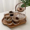 Khay gỗ uốn lượn đựng ấm chén, trà, bánh kẹo Tết - phong cách Nhật, 189.000₫ 7