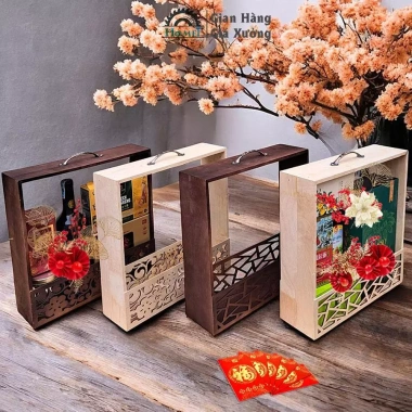 Khay Gỗ Vali Gói Quà Tết HAMET - Thiết Kế Hiên Đại, Điểm Nhấn Độc Đáo 3 Khay Gỗ Vali Gói Quà Tết HAMET - Thiết Kế Hiên Đại, Điểm Nhấn Độc Đáo 3