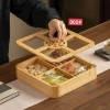 Khay gỗ vuông đựng bánh kẹo, ô mai, mứt Tết - Decor bàn trà, phòng khách