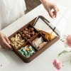 Khay gỗ vuông đựng bánh kẹo, ô mai, mứt Tết - Decor bàn trà, phòng khách 3