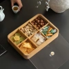 Khay gỗ vuông đựng bánh kẹo, ô mai, mứt Tết - Decor bàn trà, phòng khách 6