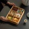 Khay gỗ vuông đựng bánh kẹo, ô mai, mứt Tết - Decor bàn trà, phòng khách 7