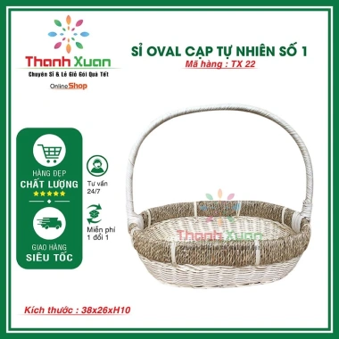 Khay gói quà Tết chữ nhật cạp nhựa trắng đỏ - Giá ưu đãi 59.000, tiện lợi, sang trọng