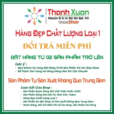 Khay gói quà Tết hộc gỗ thông - Giỏ quà sang trọng, giảm còn 65.000 VND 3