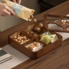 Khay hũ đựng bánh kẹo gỗ nâu óc chó vuông tròn - Sang trọng tiệc Tết, đám cưới, bàn trà - Hot trend, 279k 6