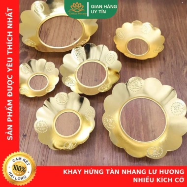 Khay Hứng Tàn Nhang Đặt Lư Hương - Nhiều Kích Thước, Không Rơi Tro, Bát Hương