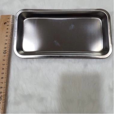 Khay inox chữ nhật và oval, khay hạt đậu, hũ bông tròn - Dụng cụ spa thẩm mỹ, giá chỉ 28.050₫