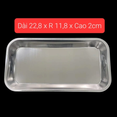 Khay inox chữ nhật và oval, khay hạt đậu, hũ bông tròn - Dụng cụ spa thẩm mỹ, giá chỉ 28.050₫