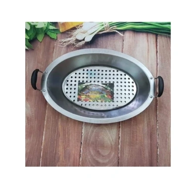 Khay inox om cá chép và dưa – Dụng cụ lẩu cá đa năng, dùng cho bếp ga, hồng ngoại, điện, 127.500 6 Khay inox om cá chép và dưa – Dụng cụ lẩu cá đa năng, dùng cho bếp ga, hồng ngoại, điện, 127.500 6
