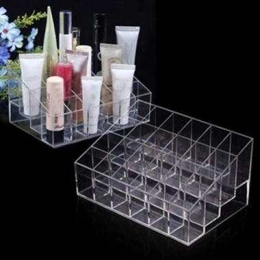 Khay Kệ Để Son 24 Ô Mika – Tiện Dụng Đựng Son, Cọ Trang Điểm, Mỹ Phẩm – Giá 29k