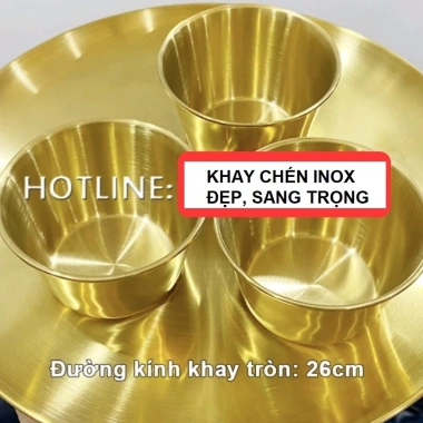 Khay kim loại mạ vàng đa năng đựng trang sức, nến thơm, decor phòng ngủ và decor món ăn - Giá chỉ 29.750 VND