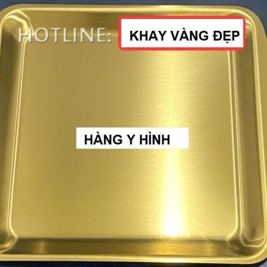 Khay kim loại mạ vàng đa năng đựng trang sức, nến thơm, decor phòng ngủ và decor món ăn - Giá chỉ 29.750 VND