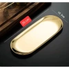 Khay kim loại mạ vàng đa năng đựng trang sức, nến thơm, decor phòng ngủ và decor món ăn - Giá chỉ 29.750 VND 9