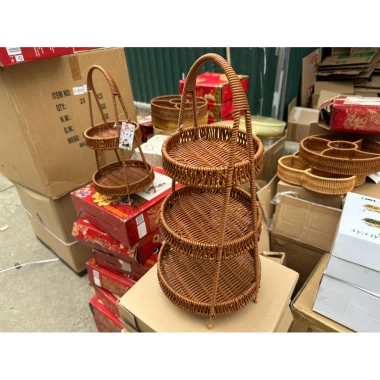 Khay Mây 2-3 Tầng Trang Trí Bàn Tiệc - Đựng Trái Cây, Bánh Kẹo, Giá Siêu Ưu Đãi 225k 3 Khay Mây 2-3 Tầng Trang Trí Bàn Tiệc - Đựng Trái Cây, Bánh Kẹo, Giá Siêu Ưu Đãi 225k 3