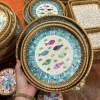 Khay mây khảm trai tròn - hỏa tốc, đựng đồ ăn, decor chụp ảnh - thủ công 3
