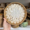 Khay mây khảm trai tròn - hỏa tốc, đựng đồ ăn, decor chụp ảnh - thủ công 7