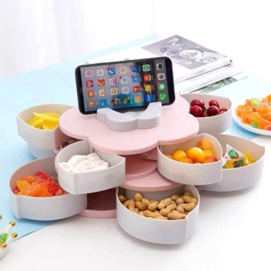 Khay mứt 2 tầng xoay 360° - Kệ đựng mứt tiện lợi, Freeship, giảm giá 69k 2