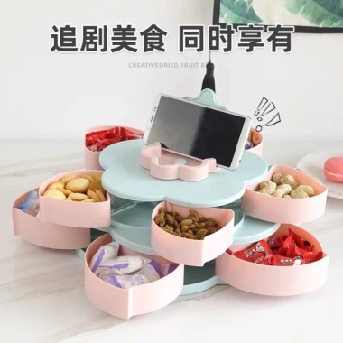 Khay mứt 2 tầng xoay 360° - Kệ đựng mứt tiện lợi, Freeship, giảm giá 69k 3
