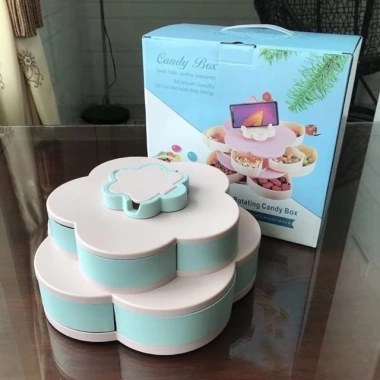 Khay mứt 2 tầng xoay 360° - Kệ đựng mứt tiện lợi, Freeship, giảm giá 69k 4