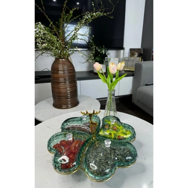 Khay mứt Bánh Kẹo Nhựa + Khung Kim Loại Nghệ Thuật – Phòng Khách, Quán Cà Phê 90.000đ 3