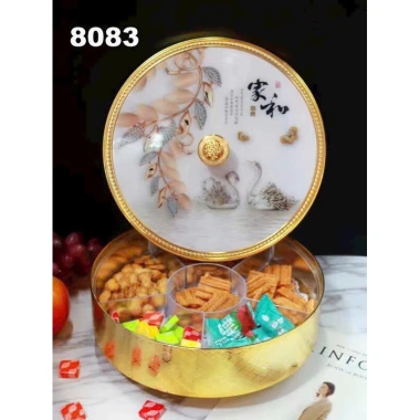 Khay Mứt Cánh Hoa Sen 6 Cánh Tự Bung Đựng Bánh Kẹo Trang Trí Nhà Cửa 219.000 VND