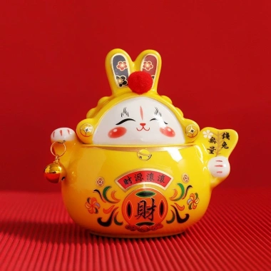 Khay Mứt Đa Năng Gốm Sứ Cao Cấp - Hũ Mèo Thần Tài, Đựng Trà, Kẹo Bánh-150.000₫