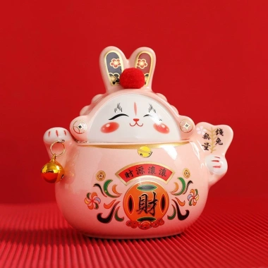 Khay Mứt Đa Năng Gốm Sứ Cao Cấp - Hũ Mèo Thần Tài, Đựng Trà, Kẹo Bánh-150.000₫