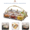 Khay Mứt Đựng Bánh Kẹo Tết 6 Hũ Cao Cấp, Quai Xách Sang Trọng - Giá 249.000 VND
