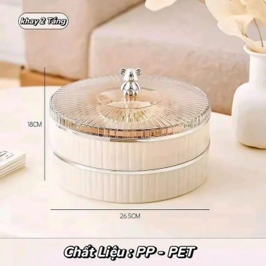 Khay Mứt Gấu Cao Cấp Đựng Bánh Kẹo Tết Nhựa An Toàn - Giá ưu đãi 102.900đ 4