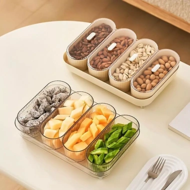 Khay Mứt Tết 4 Ngăn Cao Cấp - Sang Trọng Đựng Hạt Khô, Mứt, Bánh Kẹo, Giá 234k 8