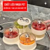 Khay mứt Tết 4/6 hũ tròn bánh kẹo, nắp đậy, khay xoay 360° sang trọng UF806 4