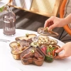 Khay mứt Tết hạt dưa bánh kẹo hình trái tim xoay 360 - Gấu bạc, Vàng trà kim cương, giảm 20% HOME25 8