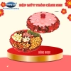 Khay Mứt Tết Hình Tròn Ø25 TL051 - Hộp Đựng Bánh Mứt Kẹo Cao Cấp, Sang Trọng, Quà Biếu Tết 132.000đ 4