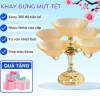 Khay Mứt Tết Pha lê Trong Suốt 360 Đảo Bàn Xoay Sang Trọng - Đựng Bánh Kẹo Hoa Quả, Giá 134.100₫