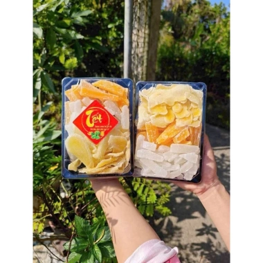 Khay mứt Tết truyền thống - Mứt sấy khô ráo, áo đường mịn, vị ngọt vừa, giảm còn 80.750₫ 4