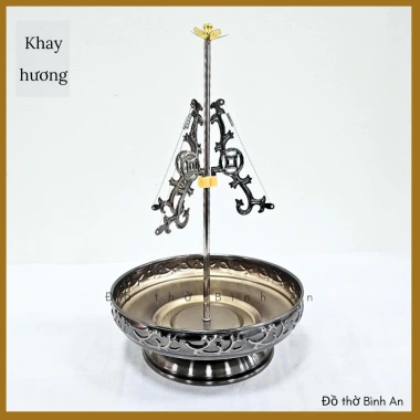 Khay Nhang Cắm Hương Vòng Bằng Hợp Kim Đồ Thờ Cúng - Thiết Kế Rồng Cá Tinh Tế, Chống Tàn Hương Rơi, Giá 145.000 VND 10 Khay Nhang Cắm Hương Vòng Bằng Hợp Kim Đồ Thờ Cúng - Thiết Kế Rồng Cá Tinh Tế, Chống Tàn Hương Rơi, Giá 145.000 VND 10