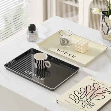 Khay nhựa đa năng đựng ấm trà, ly nước, chén úp cốc - Sang trọng, giá ưu đãi 115k