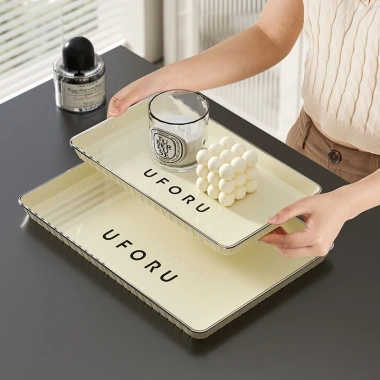 Khay nhựa đa năng đựng ấm trà, ly nước, chén úp cốc - Sang trọng, giá ưu đãi 115k