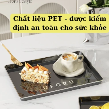Khay nhựa đa năng đựng ấm trà, ly nước, chén úp cốc - Sang trọng, giá ưu đãi 115k