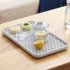 Khay nhựa đa năng đựng ly, bình trà, rau củ, khay hứng nước, thiết kế tối giản, giảm giá 80.000 2