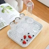 Khay nhựa đa năng đựng ly, bình trà, rau củ, khay hứng nước, thiết kế tối giản, giảm giá 80.000 6