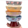 Khay nhựa đựng hoa quả nơ tim cute, dán sticker - Giá chỉ 49.000đ 5