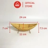 Khay nhựa giả mây hình thuyền đựng bánh kẹo hoa quả - Chân đế thép, giá 47.600₫ 10