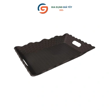 Khay nhựa giả mây quai Song Long đa năng - Đựng hoa quả, bánh kẹo, trà nước, chỉ 29.000₫ 9