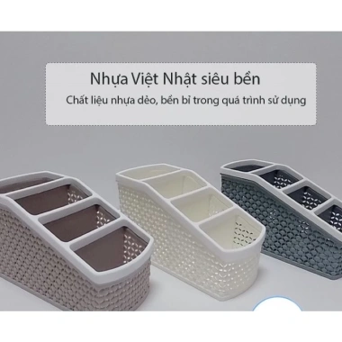 Khay nhựa tiện ích 4 ngăn Việt Nhật - Đựng đồ gọn gàng, giảm giá chỉ 13.900₫ 3 Khay nhựa tiện ích 4 ngăn Việt Nhật - Đựng đồ gọn gàng, giảm giá chỉ 13.900₫ 3