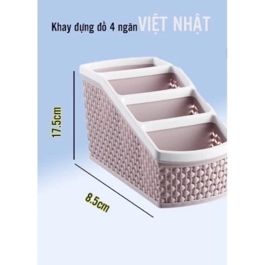 Khay nhựa tiện ích 4 ngăn Việt Nhật - Đựng đồ gọn gàng, giảm giá chỉ 13.900₫ 5 Khay nhựa tiện ích 4 ngăn Việt Nhật - Đựng đồ gọn gàng, giảm giá chỉ 13.900₫ 5
