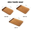 Khay nhựa vân gỗ MYHOME - Trang trí bàn uống nước, đựng đồ ăn, giảm còn 27k 9