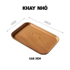 Khay nhựa vân gỗ MYHOME - Trang trí bàn uống nước, đựng đồ ăn, giảm còn 27k 10